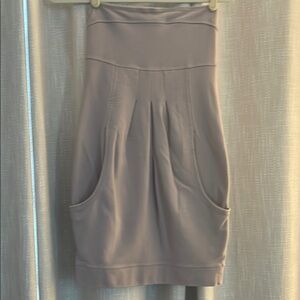 Moda International Strapless Gray Dress